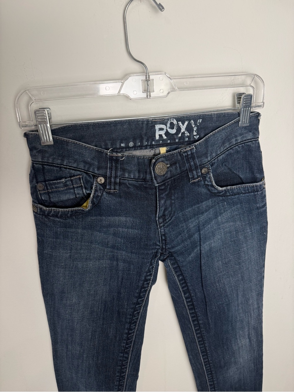 Roxy Y2K Low Rise Women's Dark Indigo Skinny Jeans